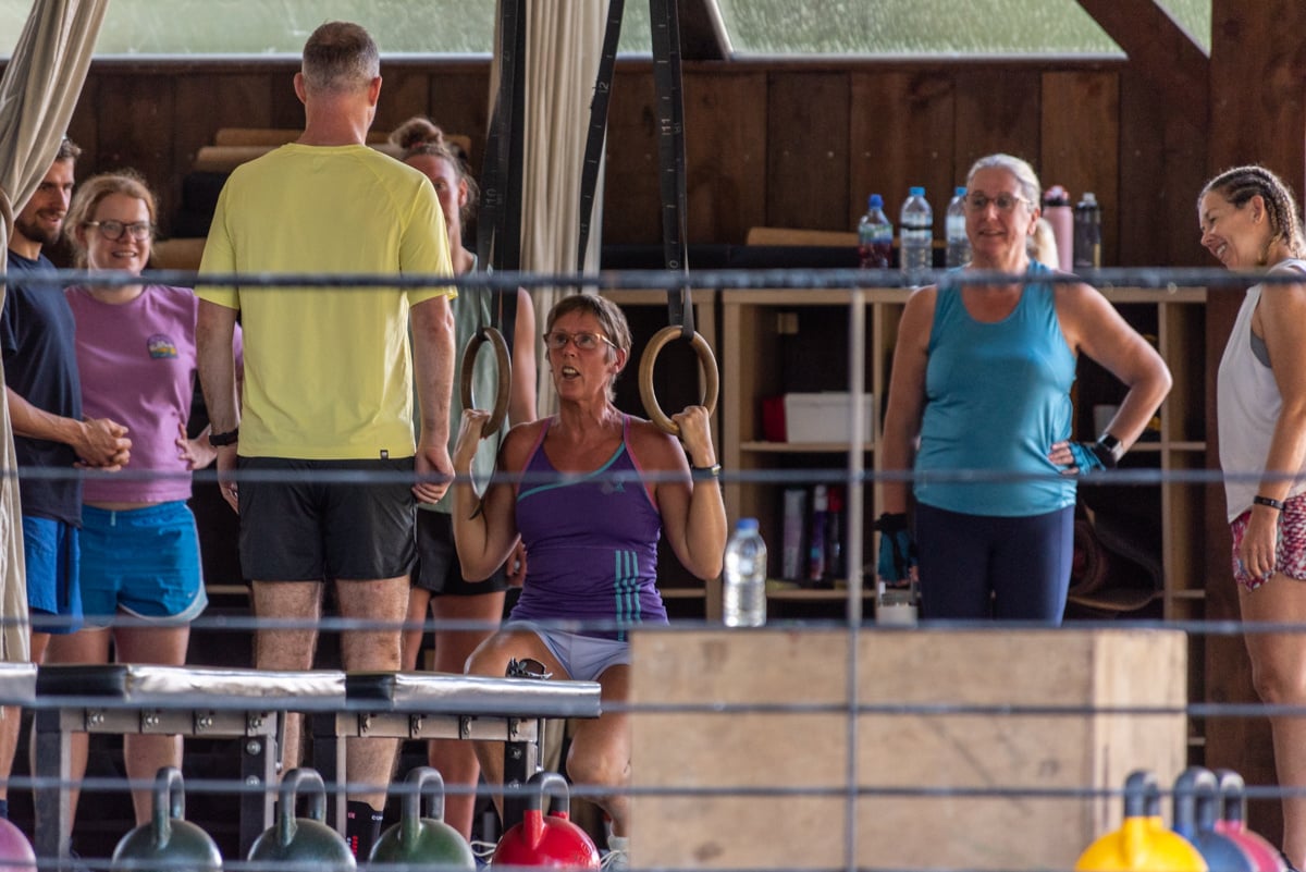 Group of people working out