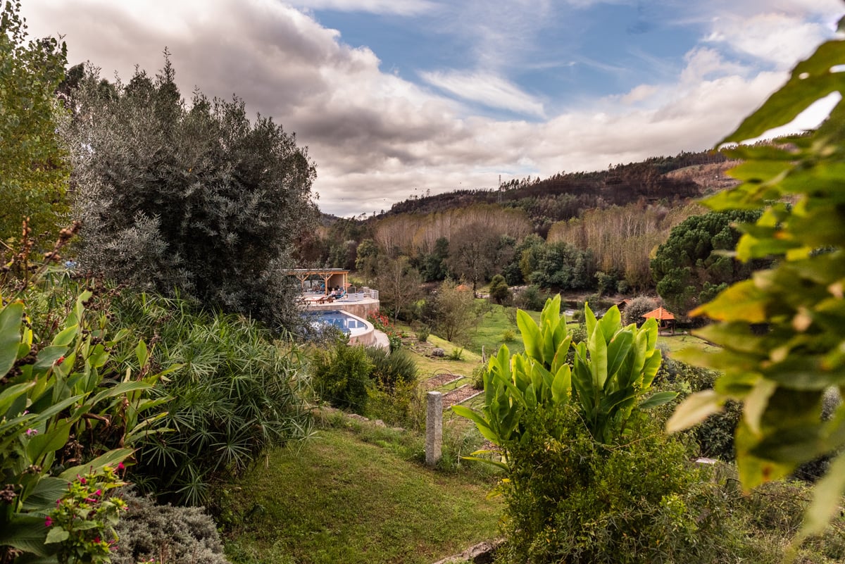 The fitness retreat house and gardens